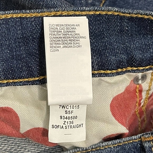 LUCKY BRAND Jeans Women's 6/28 Medium Wash NWT Sofia Straight Leg 32" Inseam - Picture 9 of 11